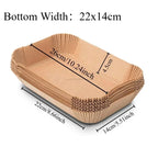 Antihaft-Papierformen Heißluftfritteuse