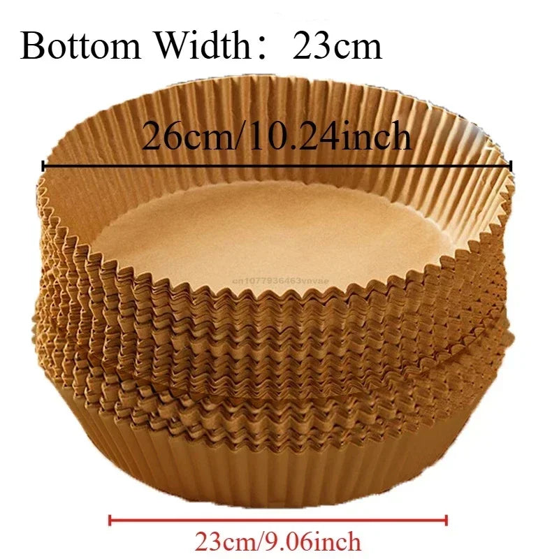 Antihaft-Papierformen Heißluftfritteuse