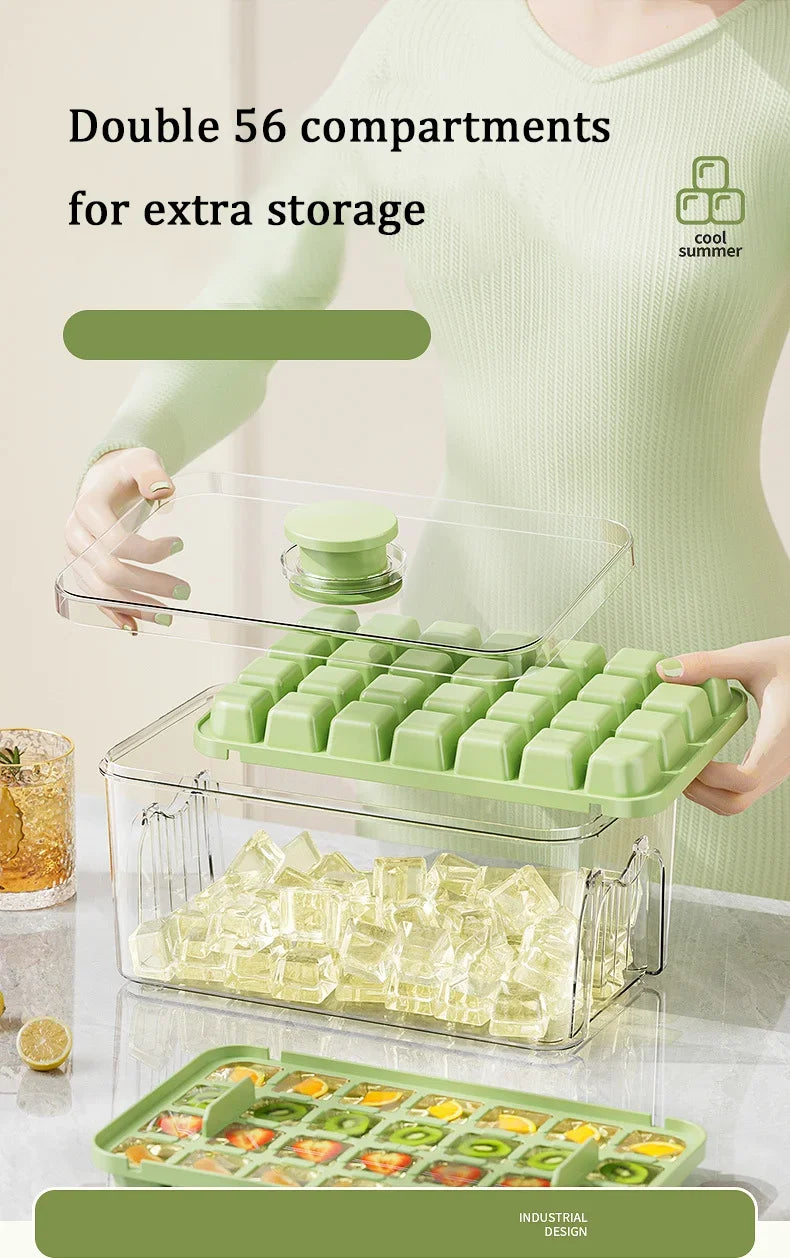 Eiswürfelform mit Behälter