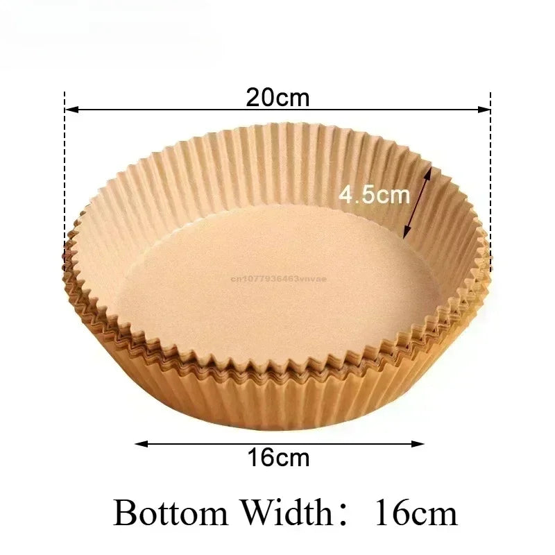 Antihaft-Papierformen Heißluftfritteuse