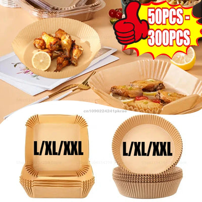 Antihaft-Papierformen Heißluftfritteuse