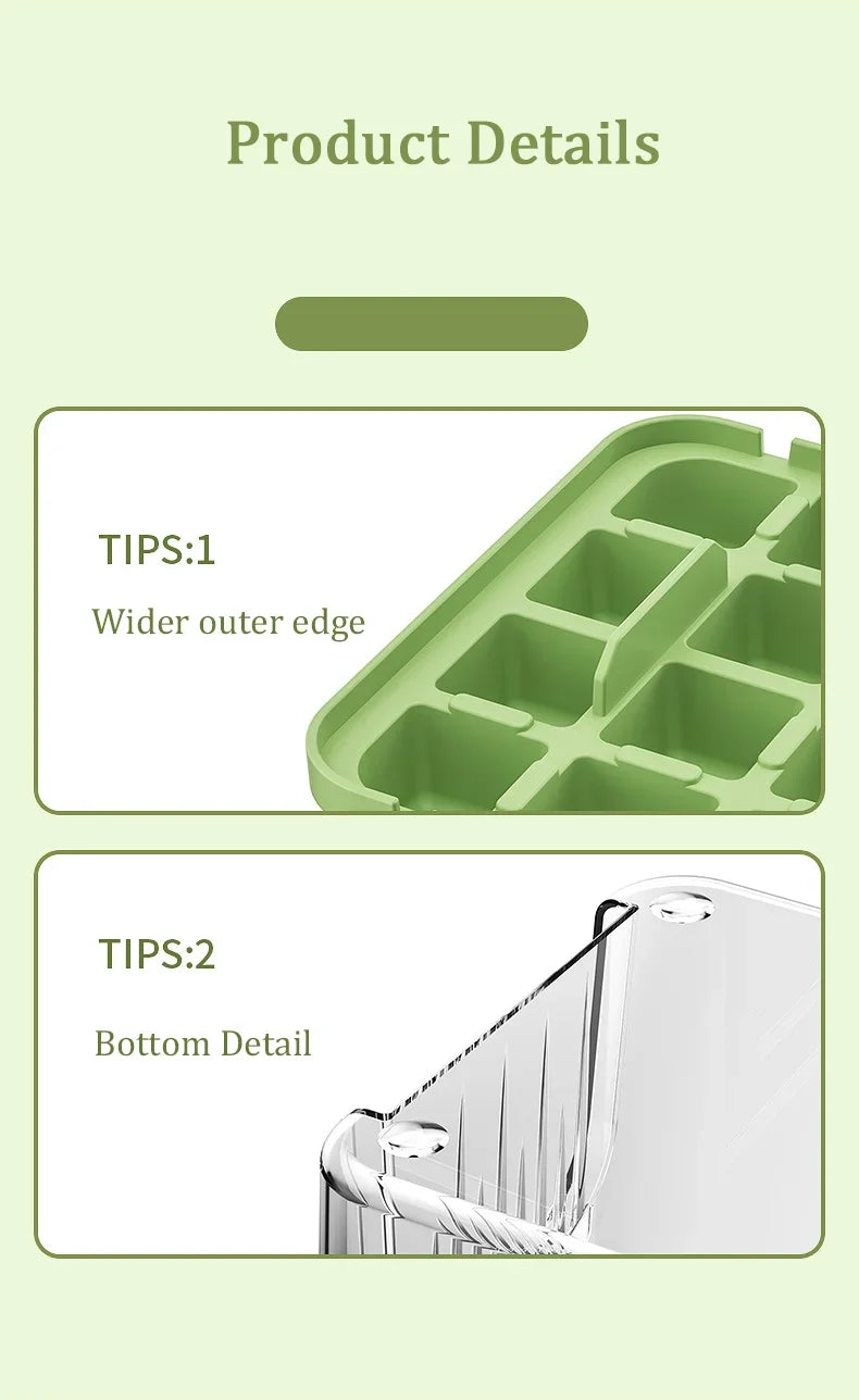 Eiswürfelform mit Behälter