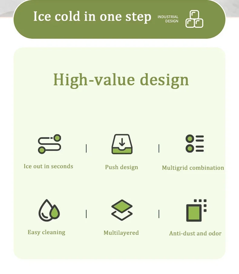 Eiswürfelform mit Behälter