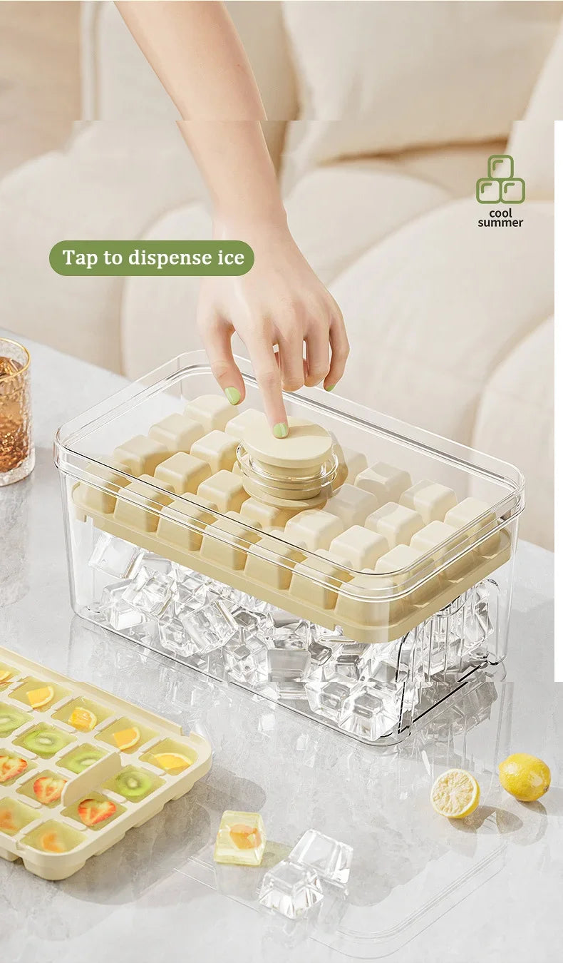 Eiswürfelform mit Behälter