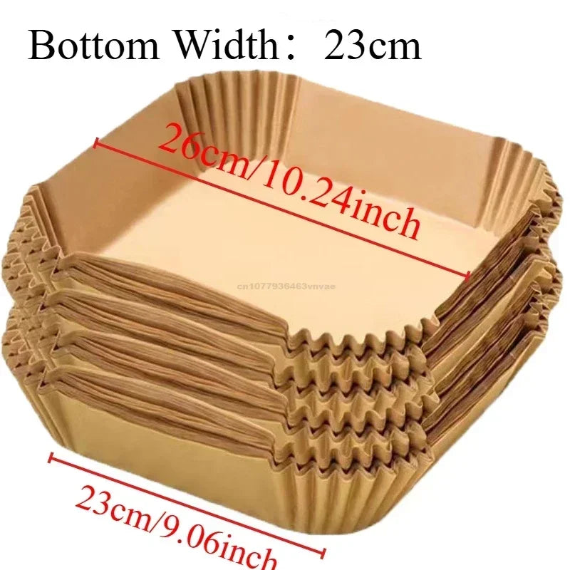 Antihaft-Papierformen Heißluftfritteuse