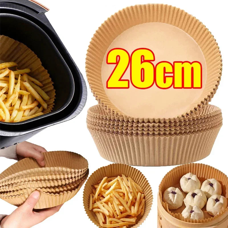 Antihaft-Papierformen Heißluftfritteuse