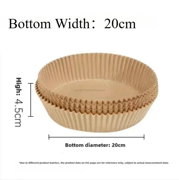 Antihaft-Papierformen Heißluftfritteuse