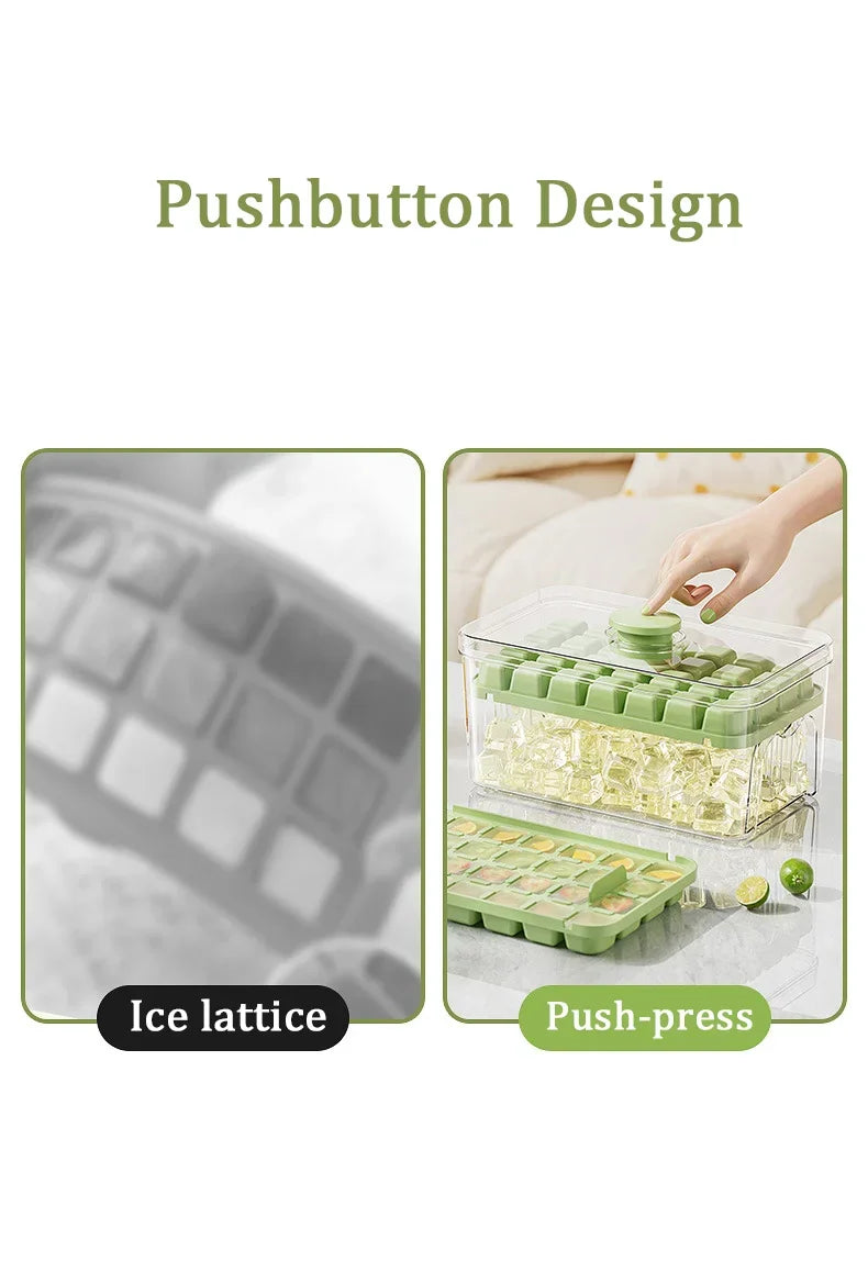 Eiswürfelform mit Behälter