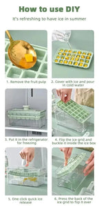 Eiswürfelform mit Behälter